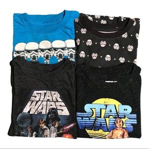 [3/$20] Lot of 4 Little Kids Star Wars Graphic T Shirts 5 5T